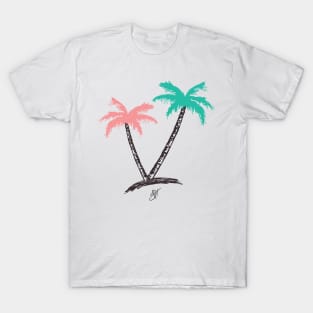 Jhoni The Voice "His and Her Palm Tree" Tee T-Shirt